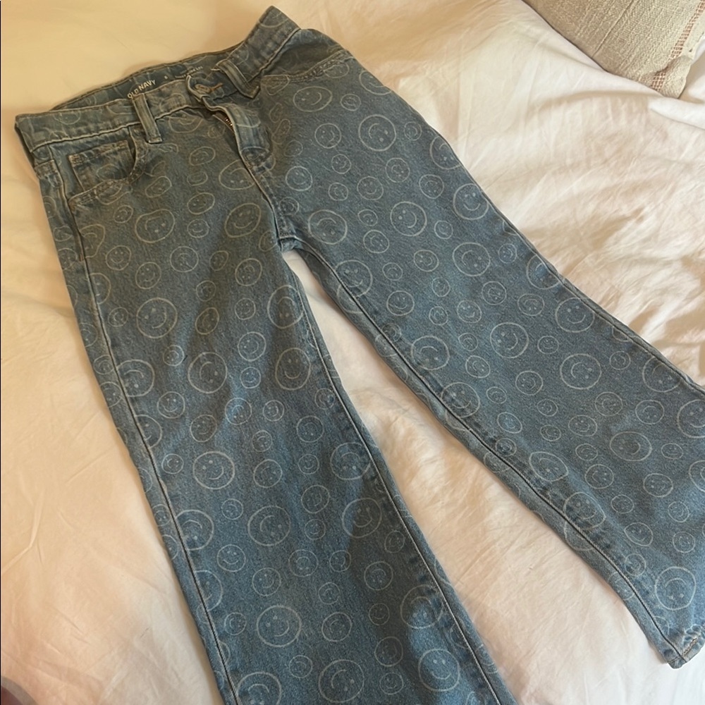 Old Navy Blue Patterned Jeans Relaxed Fit